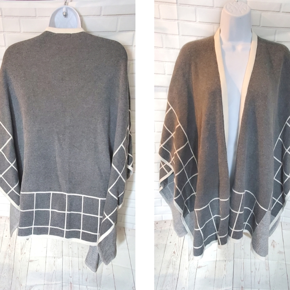 Charter Club Gray Blanket Sweater Scarf